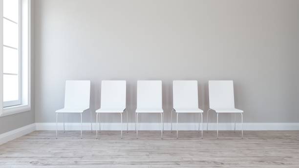 istock Row of chairs in Empty Room 953466696