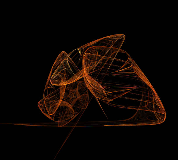 istock image of one Digital Fractal on Black Color 953472730