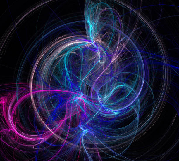 istock image of one Digital Fractal on Black Color 953472826