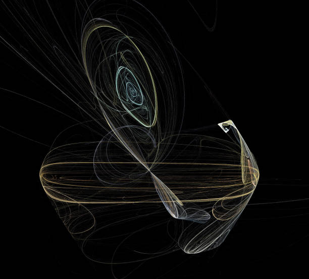 istock image of one Digital Fractal on Black Color 953472864