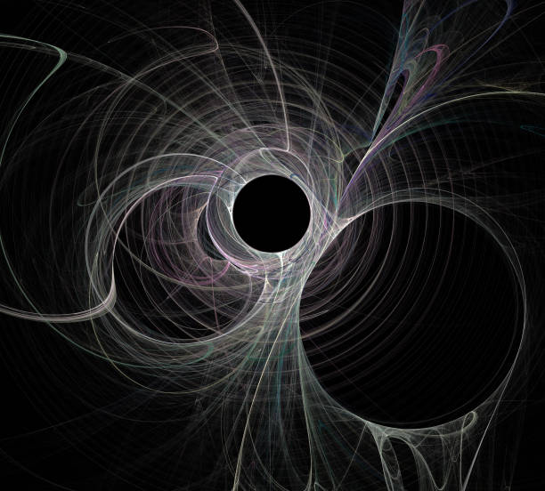 istock image of one Digital Fractal on Black Color 953472898