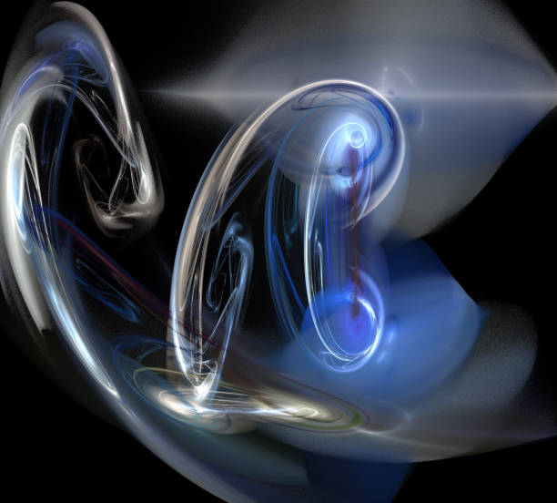 istock image of one Digital Fractal on Black Color 953472912