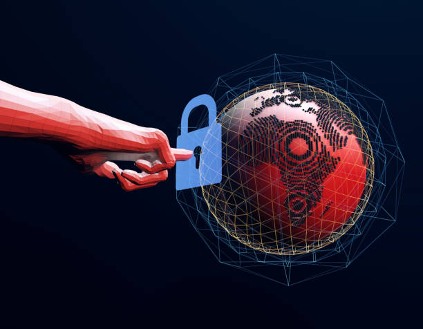 istock Global Cyber Security System, Global Protection, Tech Fingers, Identity Landing 953473800