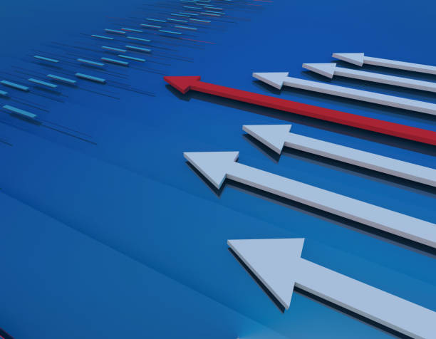 istock Financial success arrow and histogram, economic development and progress 953473920