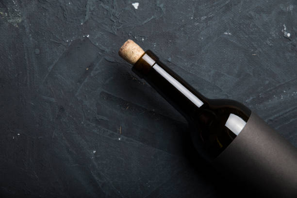 istock Red wine and grapes border background 953474144