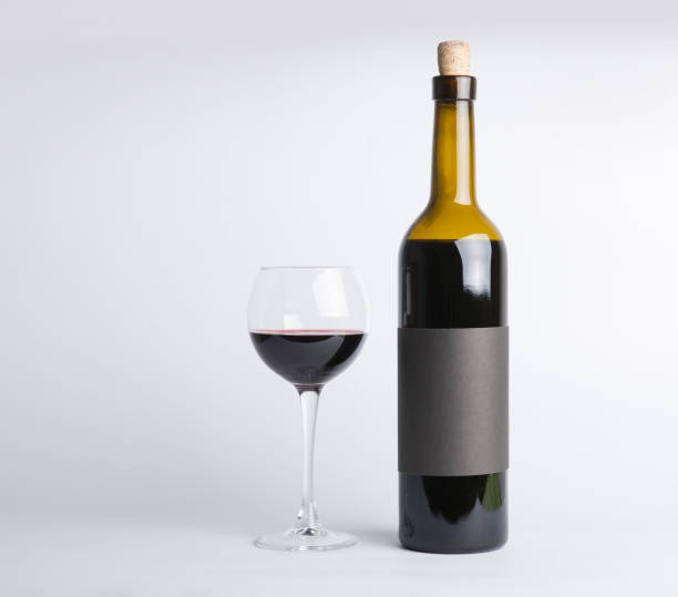istock Red wine and grapes border background 953474148