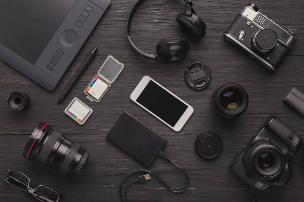 istock Diverse personal equipment for photographer 953480036
