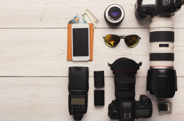 istock Diverse personal equipment for photographer 953480798