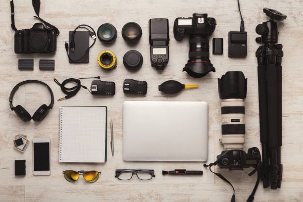 istock Diverse personal equipment for photographer 953480840