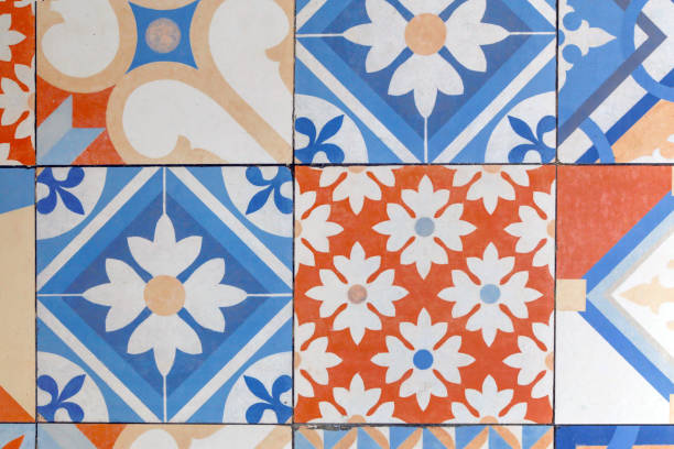 istock Decorative retro porcelain tiles 953483120