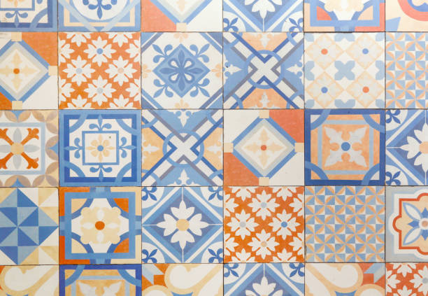 istock Decorative retro porcelain tiles 953486050