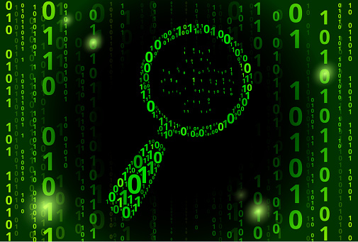 Computer Security Code Computer Security Binary Code Vector Pattern Background Stock ...