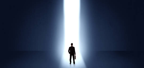 istock Businessman seeing the light at the end of something 953501190