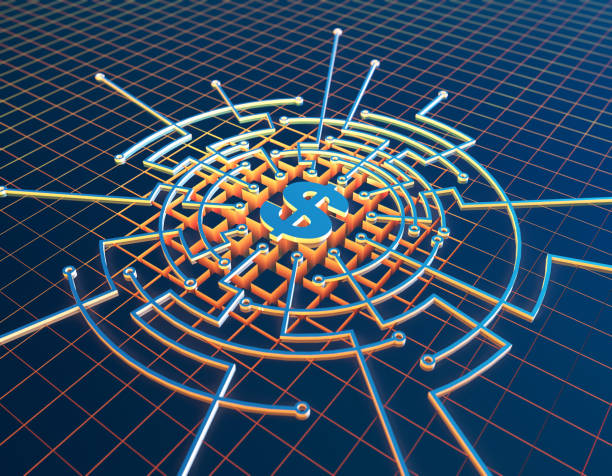 istock Financial Electronic Technology, Circuit Boards and dollar 953503280