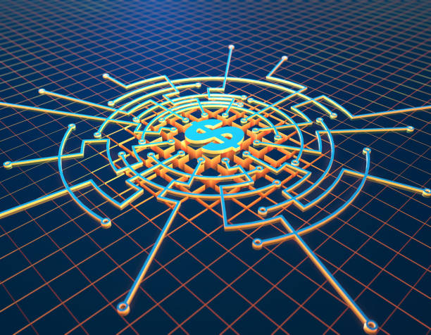 istock Financial Electronic Technology, Circuit Boards and dollar 953505478