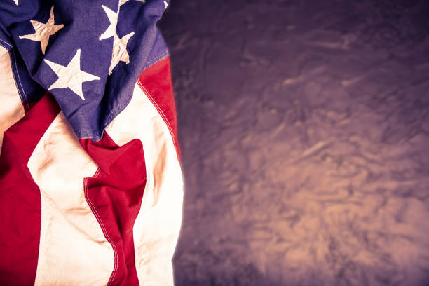istock USA flags background for Memorial Day, July 4th. 953512812