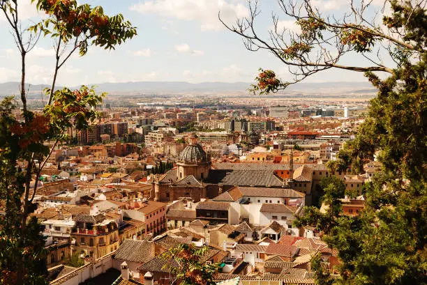 The beautiful Granada in Spain and its province