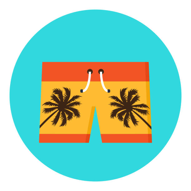 ilustrações, clipart, desenhos animados e ícones de ícone de calções de verão - shorts swimming shorts bermuda shorts beach