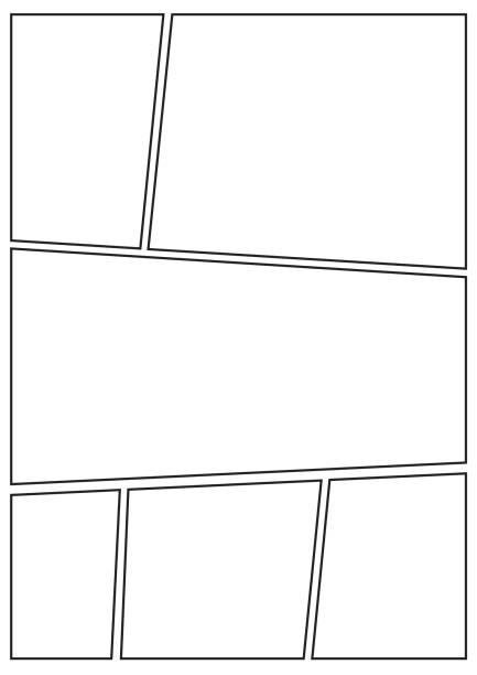 manga storyboard layout thick stroke manga storyboard layout template for rapidly create the comic book style. A4 design of paper ratio is fit for print out. storyboard template stock illustrations