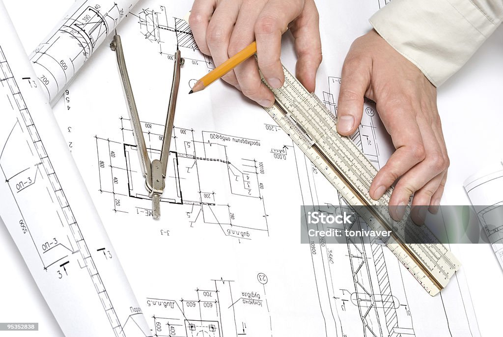 Dibujo - Foto de stock de Arquitecto libre de derechos