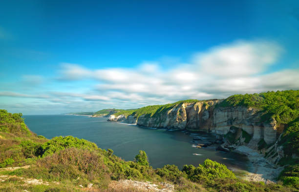 istock Panoramic landscape of bay with beautiful rocks 953529988
