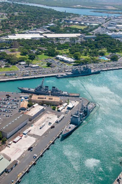 istock guided missile cruisers in Pearl Harbor 953534086