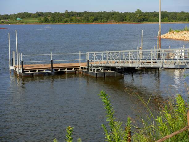 istock Boat dock at the lake 953534958