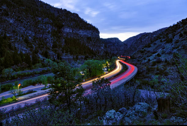 istock Driving at Night Through Glenwood Canyon 953538880
