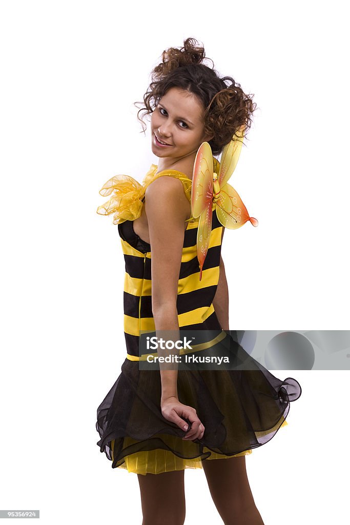 Pszczoła kostiumy kobieta. - Zbiór zdjęć royalty-free (Brązowy)
