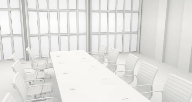 istock Office Meeting Room With Big Windows. 3D Rendering 953576542