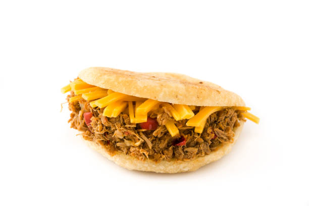 istock Arepa with shredded beef and cheese 953578648