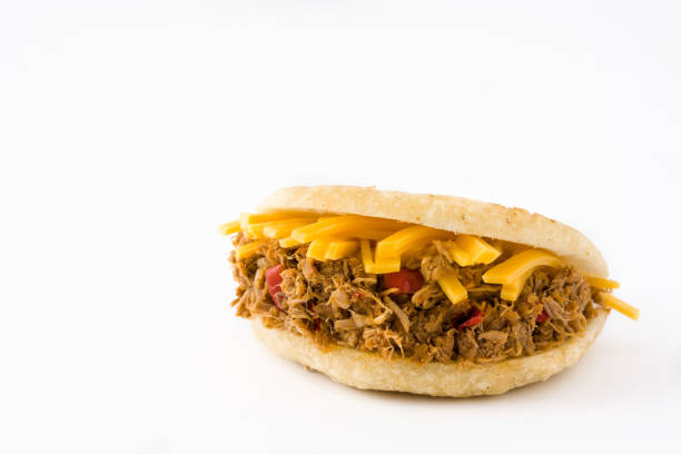 istock Arepa with shredded beef and cheese 953581790