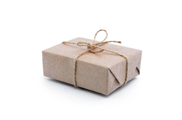 istock Boxes wrapped in wrapping paper on a white background. 953582666