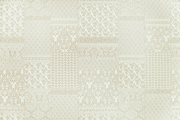 istock Beige floral wallpaper background texture 953583494