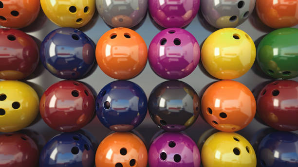 istock Colorful Bowling balls close-up shot 953583526