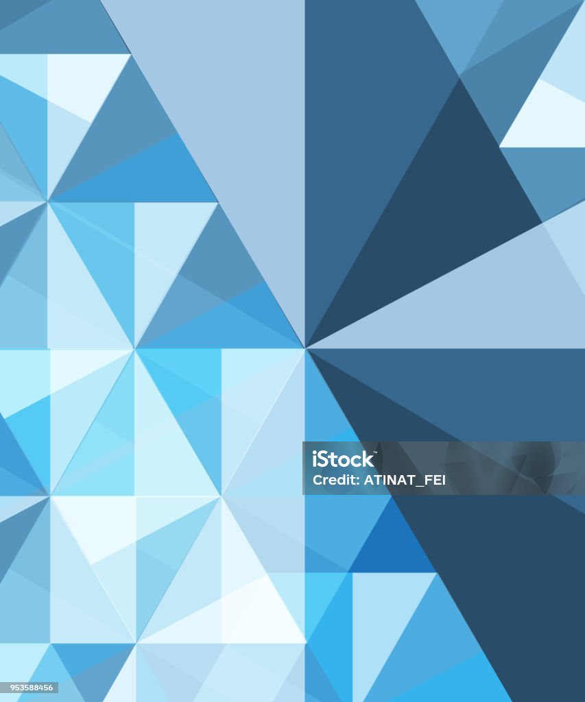 Blue Geometric Abstract Pattern Vector Design Stock Illustration ...