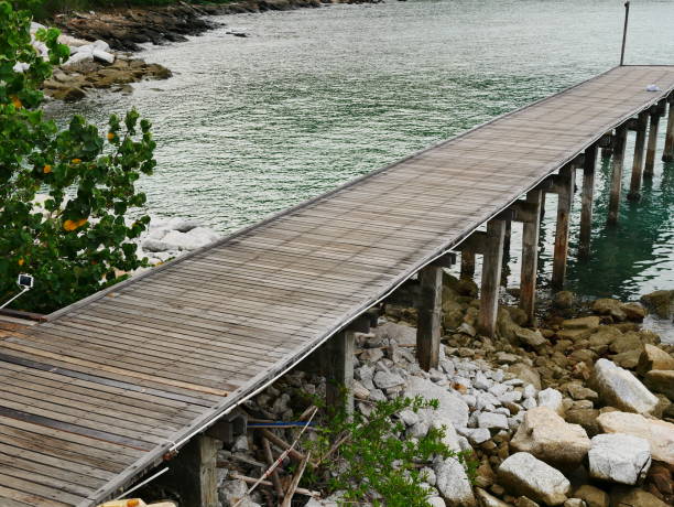 istock Wooden pier on Alcudia beach 953593368