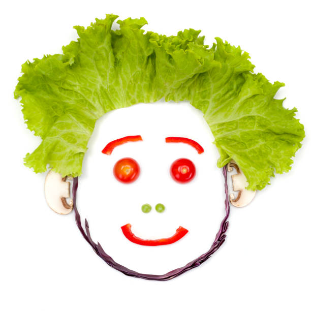 istock Happy human head made of vegetables 953601602