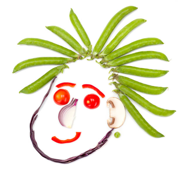 istock Happy human head made of vegetables 953601748
