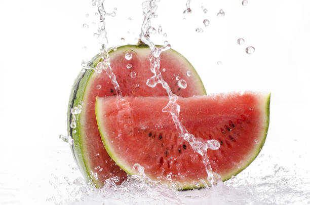 istock wave of freshness on sliced watermelon 953605470