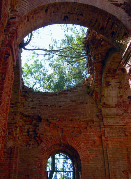 istock The building of old dilapidated Orthodox Church, inside view 953619948