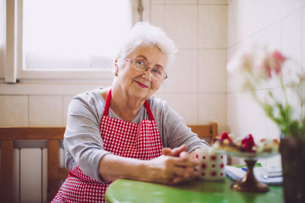 istock Beautiful senior woman is enjoying herself 953620398