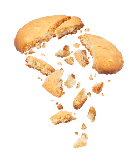 istock Biscuits crumbles into pieces close-up on a white background 953624066