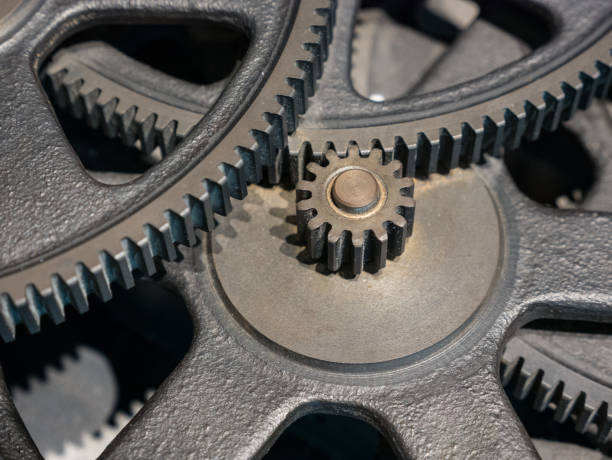istock The gears of a old and vintage machine 953624548