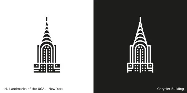 Vector illustration of New York - Chrysler Building