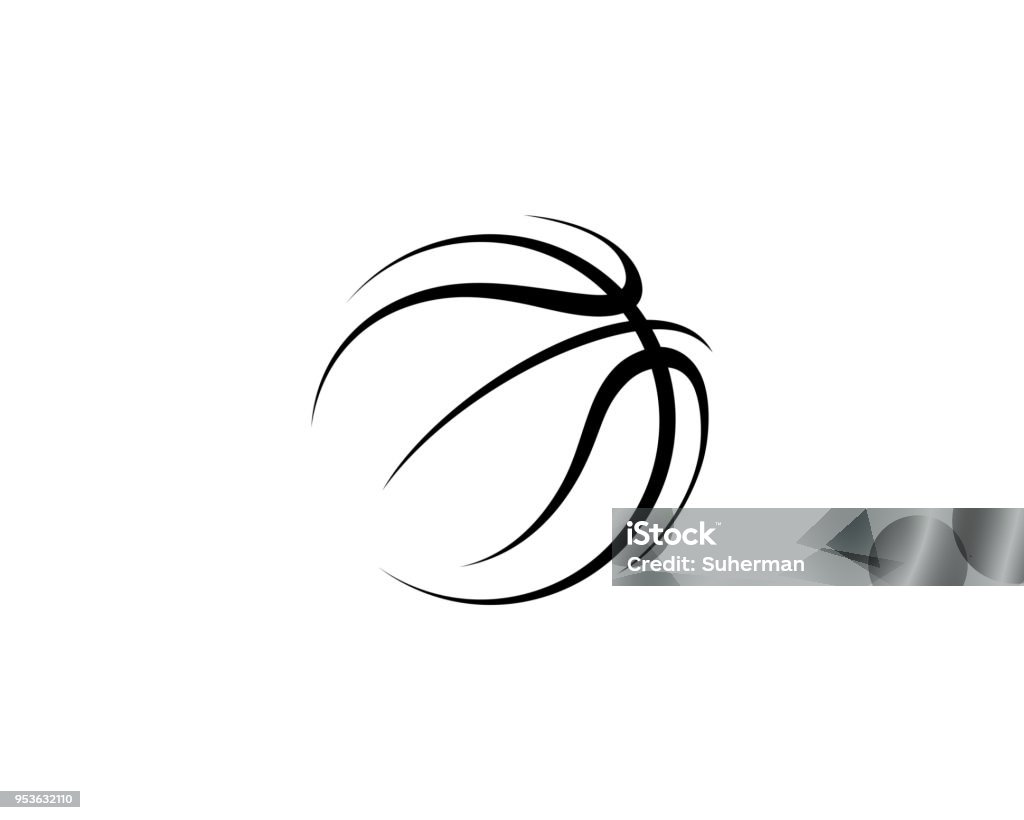 Ilustración de baloncesto - arte vectorial de Baloncesto libre de derechos