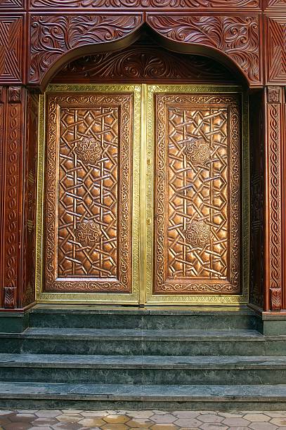 An ornate blue door in Sidi Bou Said in Tunisia.