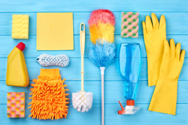 istock Colorful equiment for cleaning. 953633908