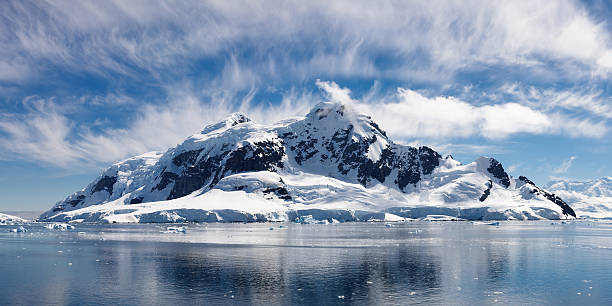 Paradise Bay, Antarctica - Majestic Icy Wonderland  antarctic peninsula photos stock pictures, royalty-free photos & images