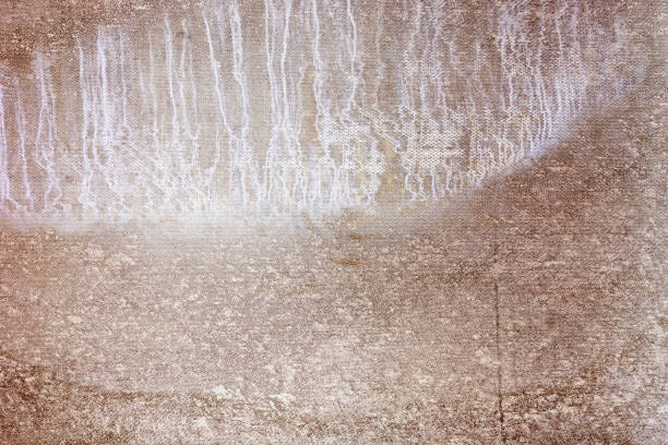 istock Wall of brown slate. Drops and streaks. Empty background. 953636388